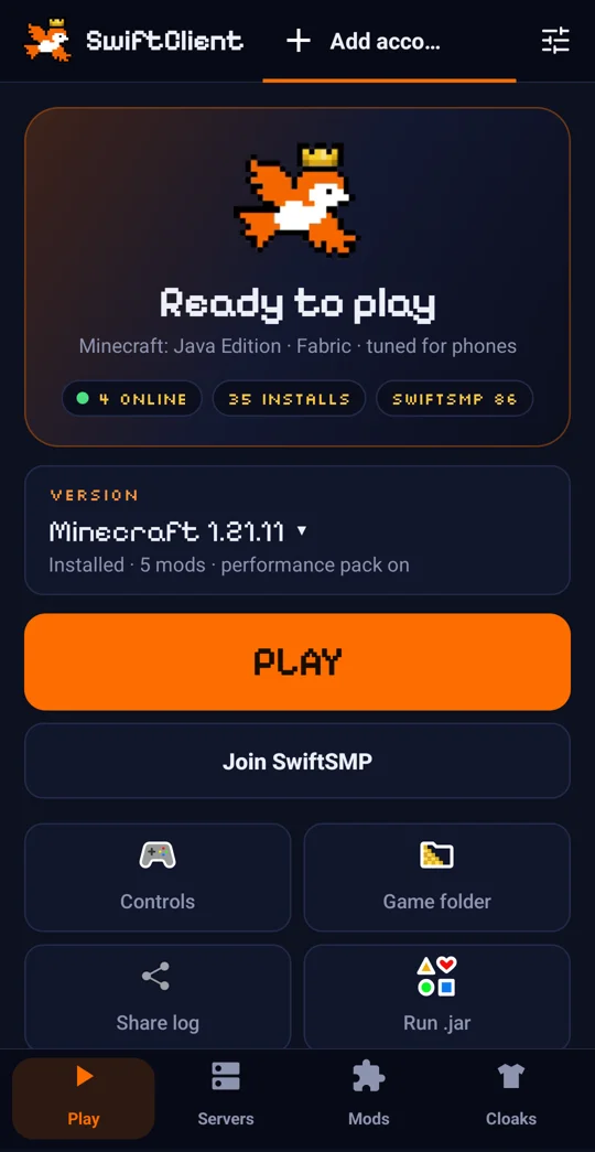 SwiftClient for Android